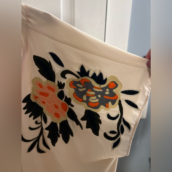 Gibson & Latimer Kimono Tropical Bloom Floral Embroidered Cardigan Wrap 1X - Picture 8 of 9